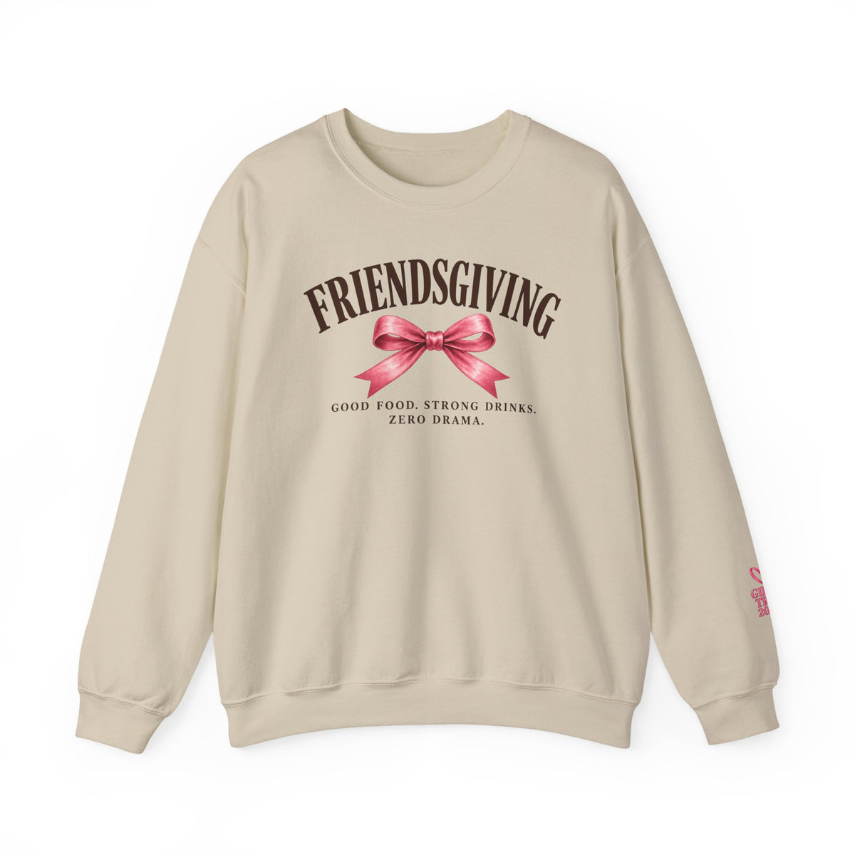 ￼Friendsgiving Girls Trip 2026 Crewneck Sweatshirt | Thankful for the Girls Thanksgiving Sweatshirt