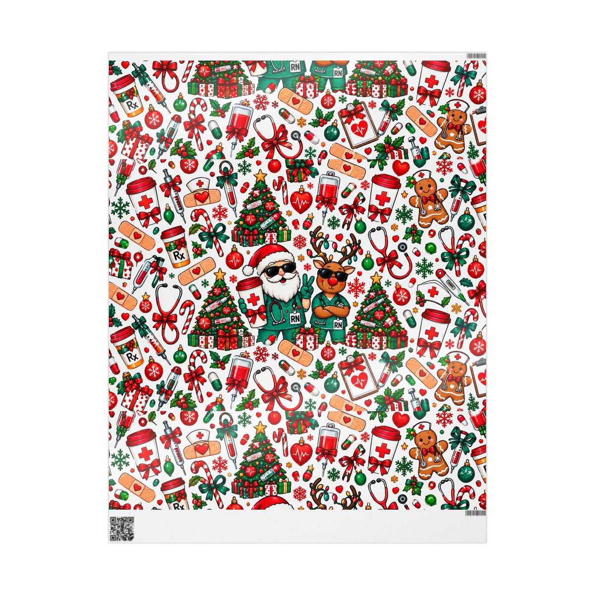 RN Christmas Wrapping Paper 🎄🩺