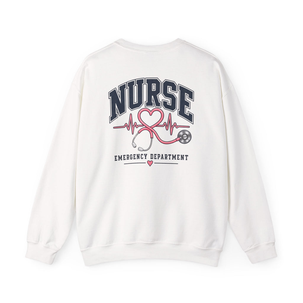 Heart Stethoscope ED Nurse Sweatshirt