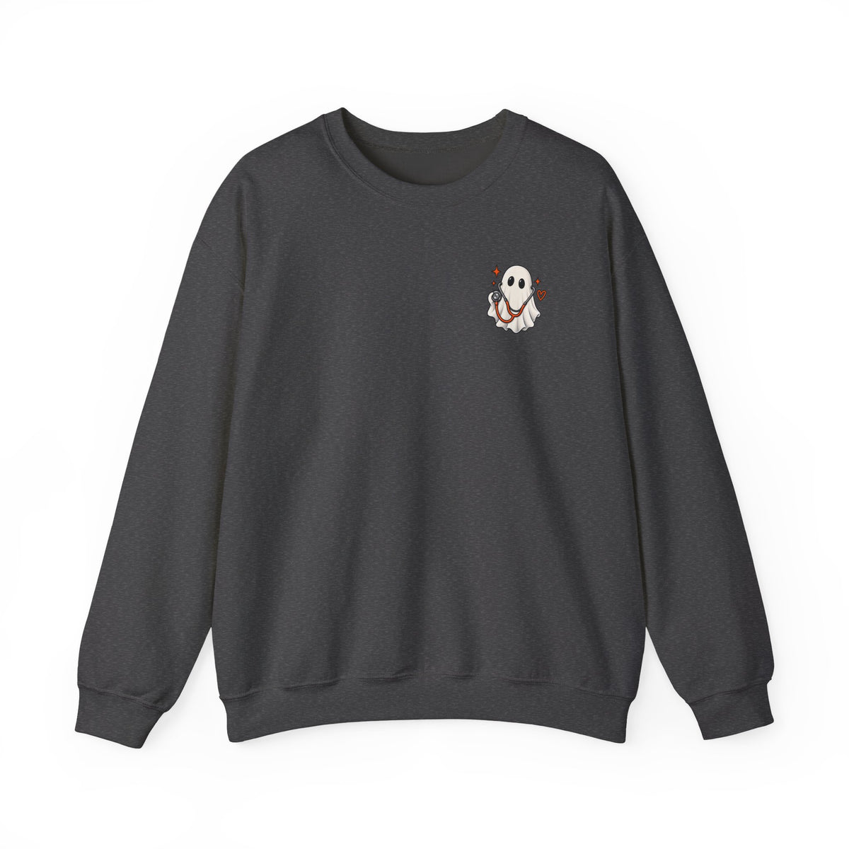 ER Nurse Halloween Sweatshirt | Spooky Shifts Emergency Room Nurse Crewneck | Front & Back Print