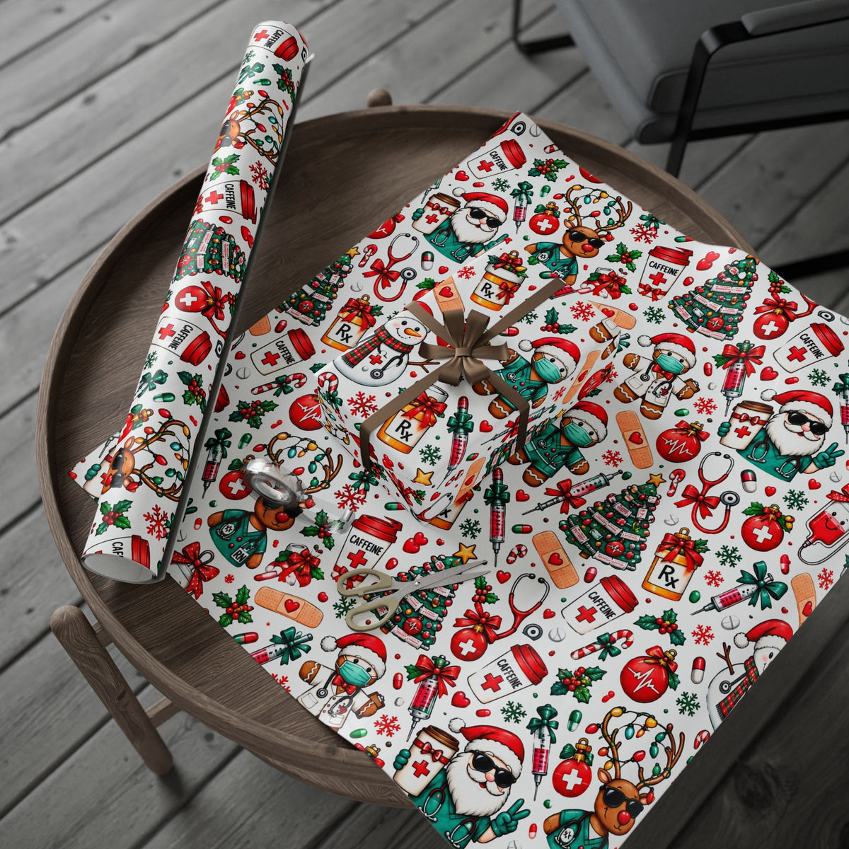 Healthcare Christmas Wrapping Paper 🎄🩺