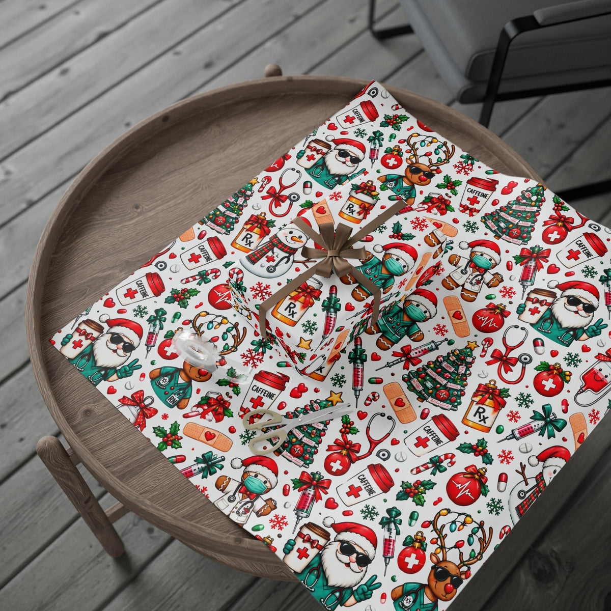 Healthcare Christmas Wrapping Paper 🎄🩺
