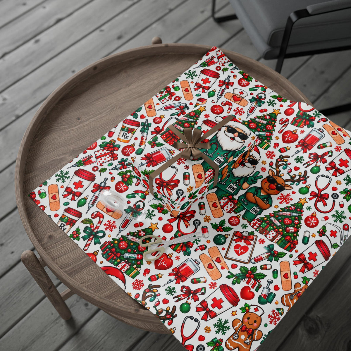 RN Christmas Wrapping Paper 🎄🩺