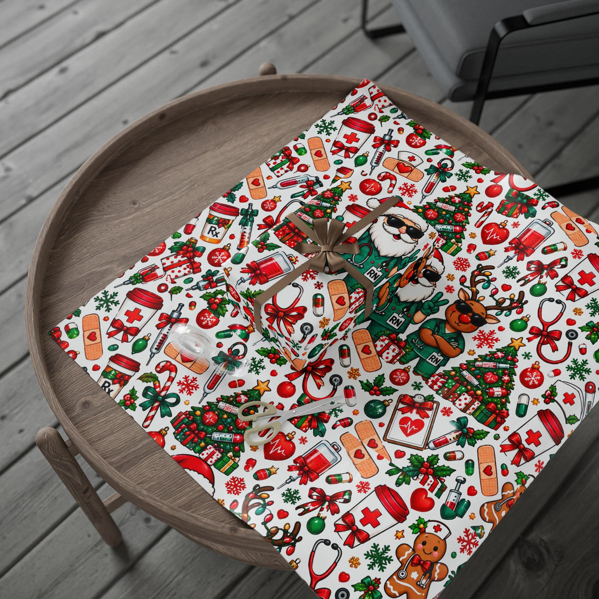 RN Christmas Wrapping Paper 🎄🩺