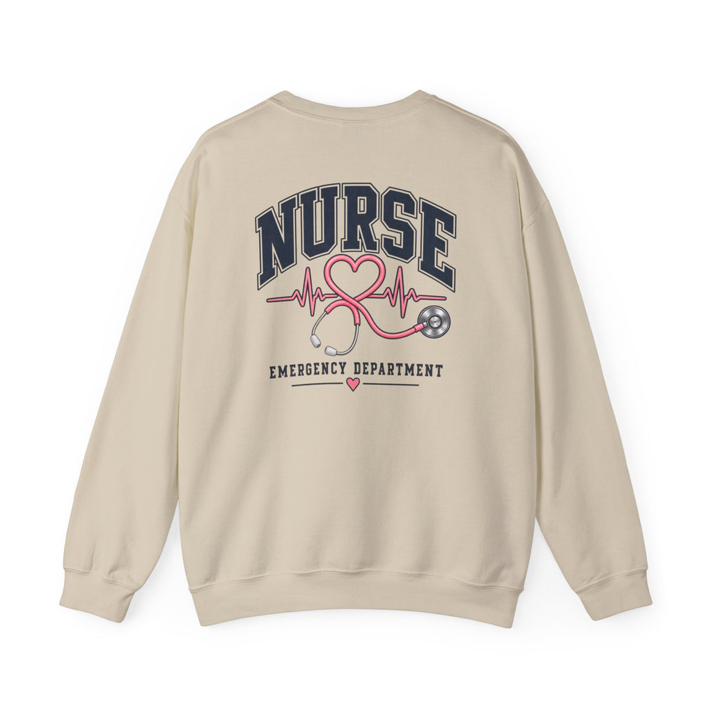 Heart Stethoscope ED Nurse Sweatshirt