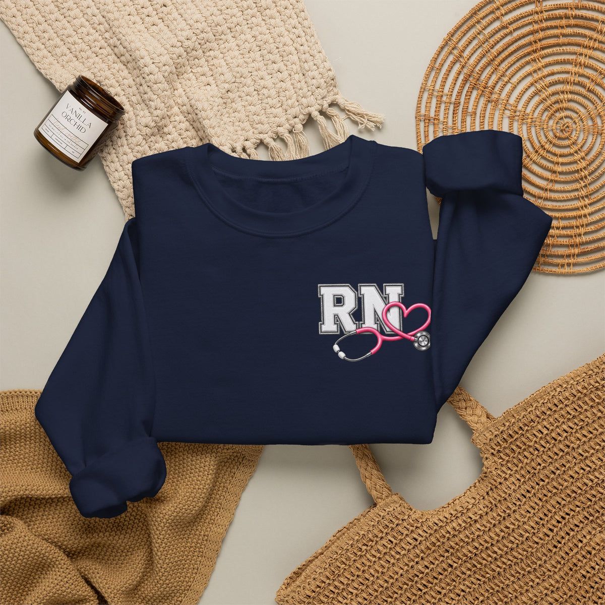 Heart Stethoscope ED Nurse Sweatshirt