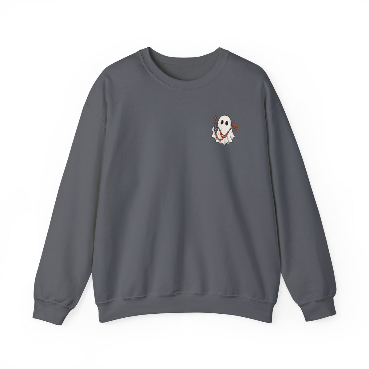 ER Nurse Halloween Sweatshirt | Spooky Shifts Emergency Room Nurse Crewneck | Front & Back Print