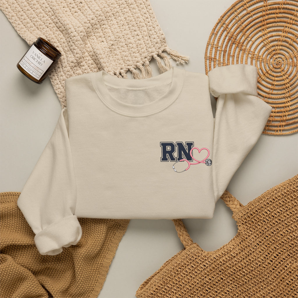 Heart Stethoscope ED Nurse Sweatshirt