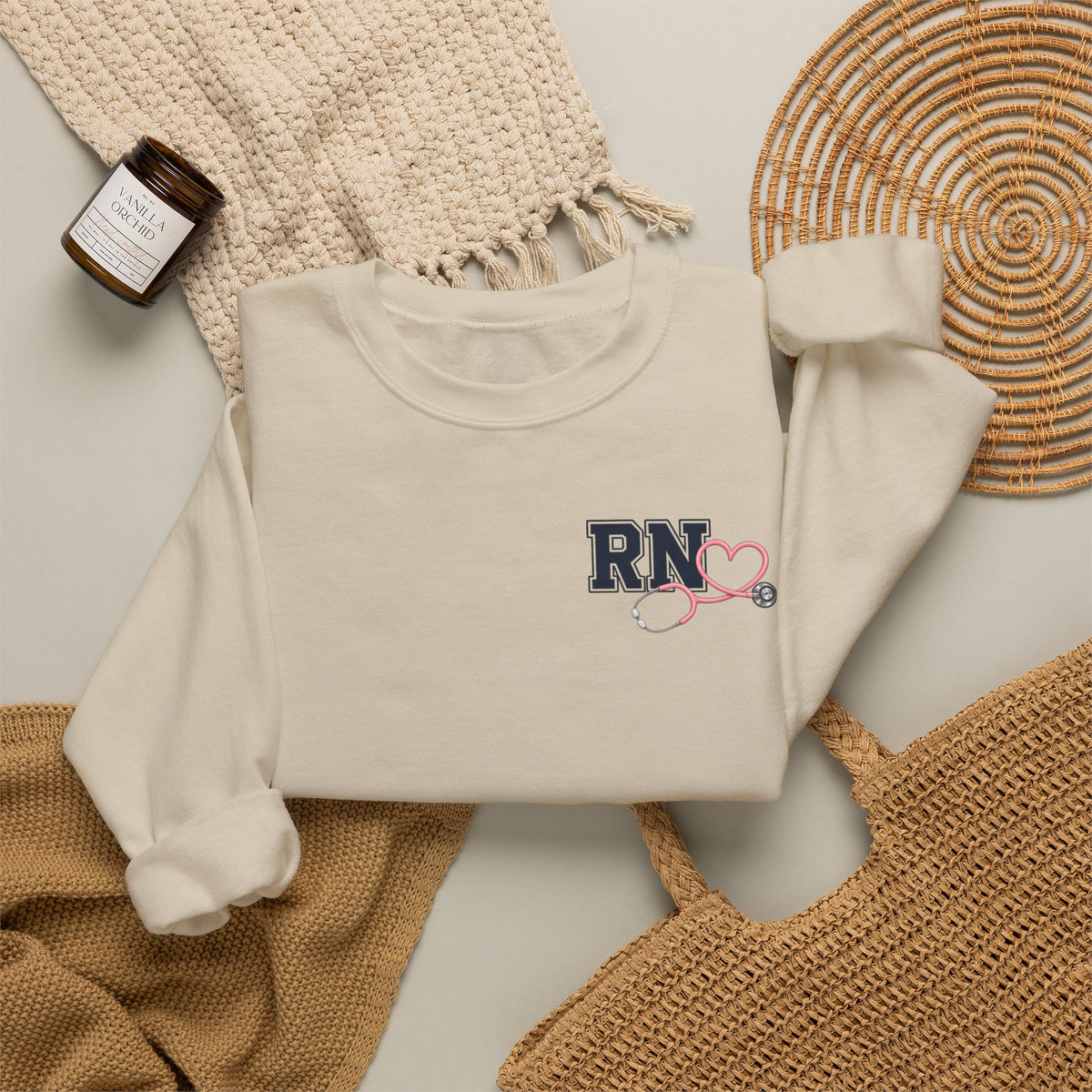 Heart Stethoscope ED Nurse Sweatshirt
