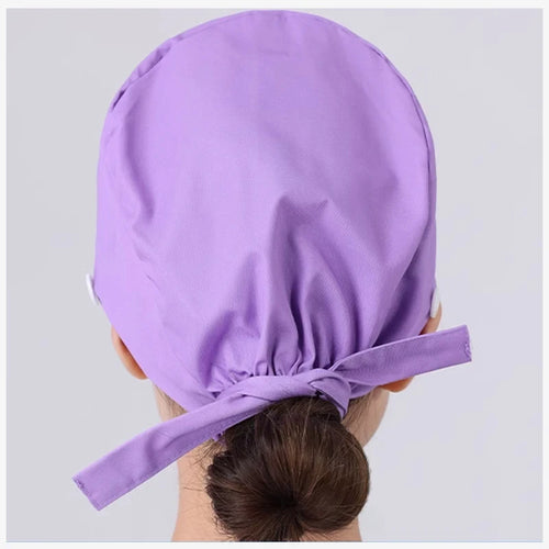 Button Scrub Cap for Nurses