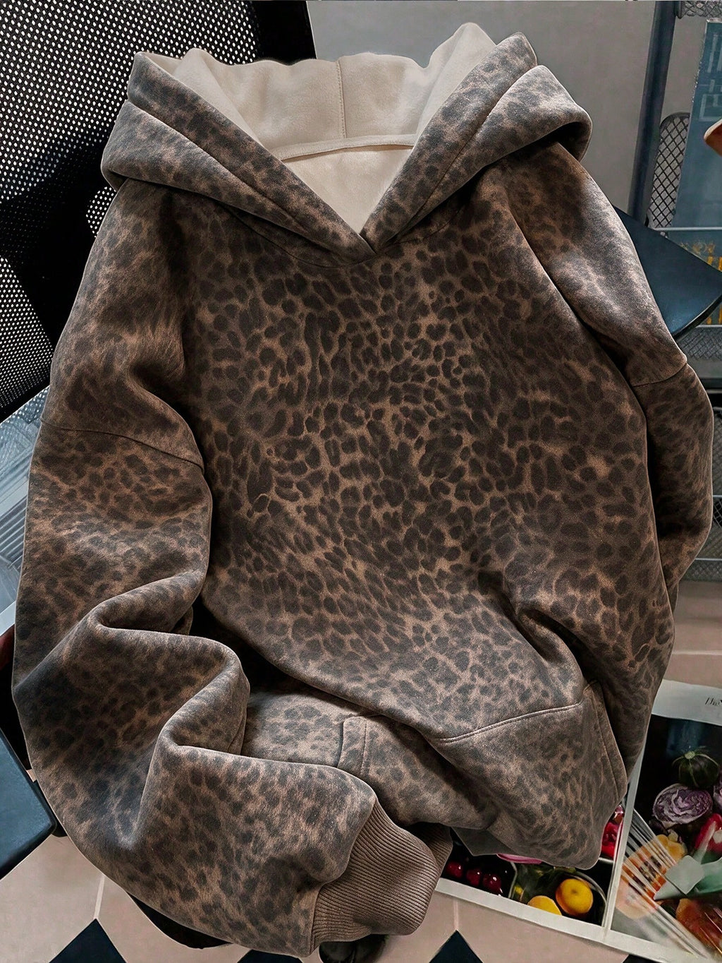Women's Leopard Print Hooded Sweatshirt🐆