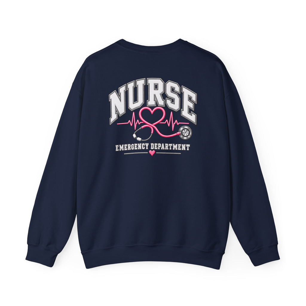 Heart Stethoscope ED Nurse Sweatshirt