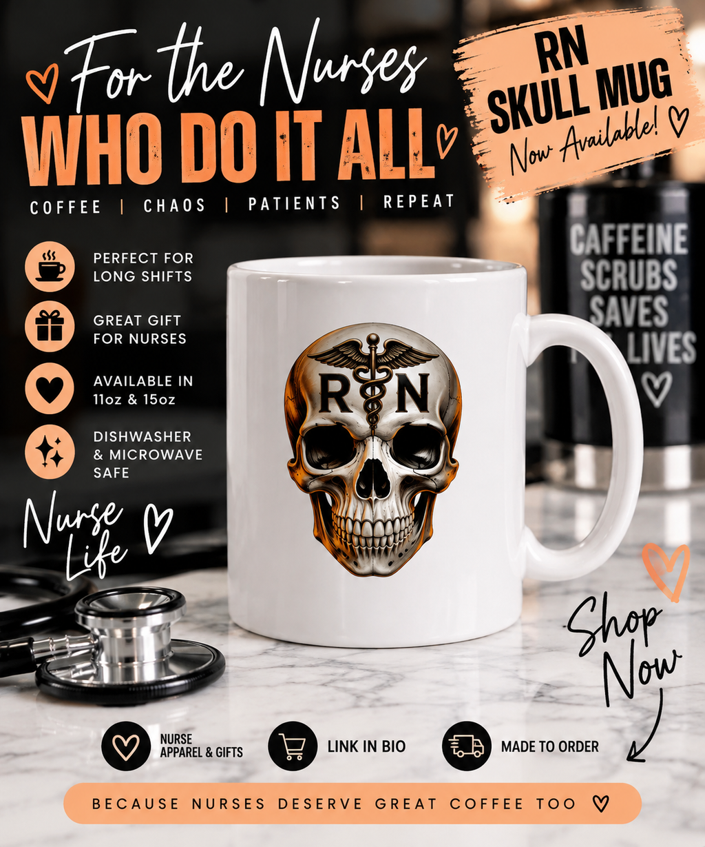 RN Skull Mug 11oz