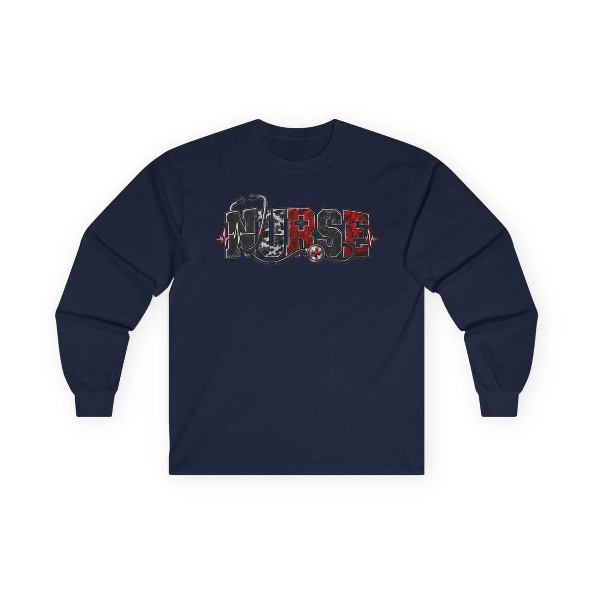 Nurse Stethoscope Long Sleeve Tee