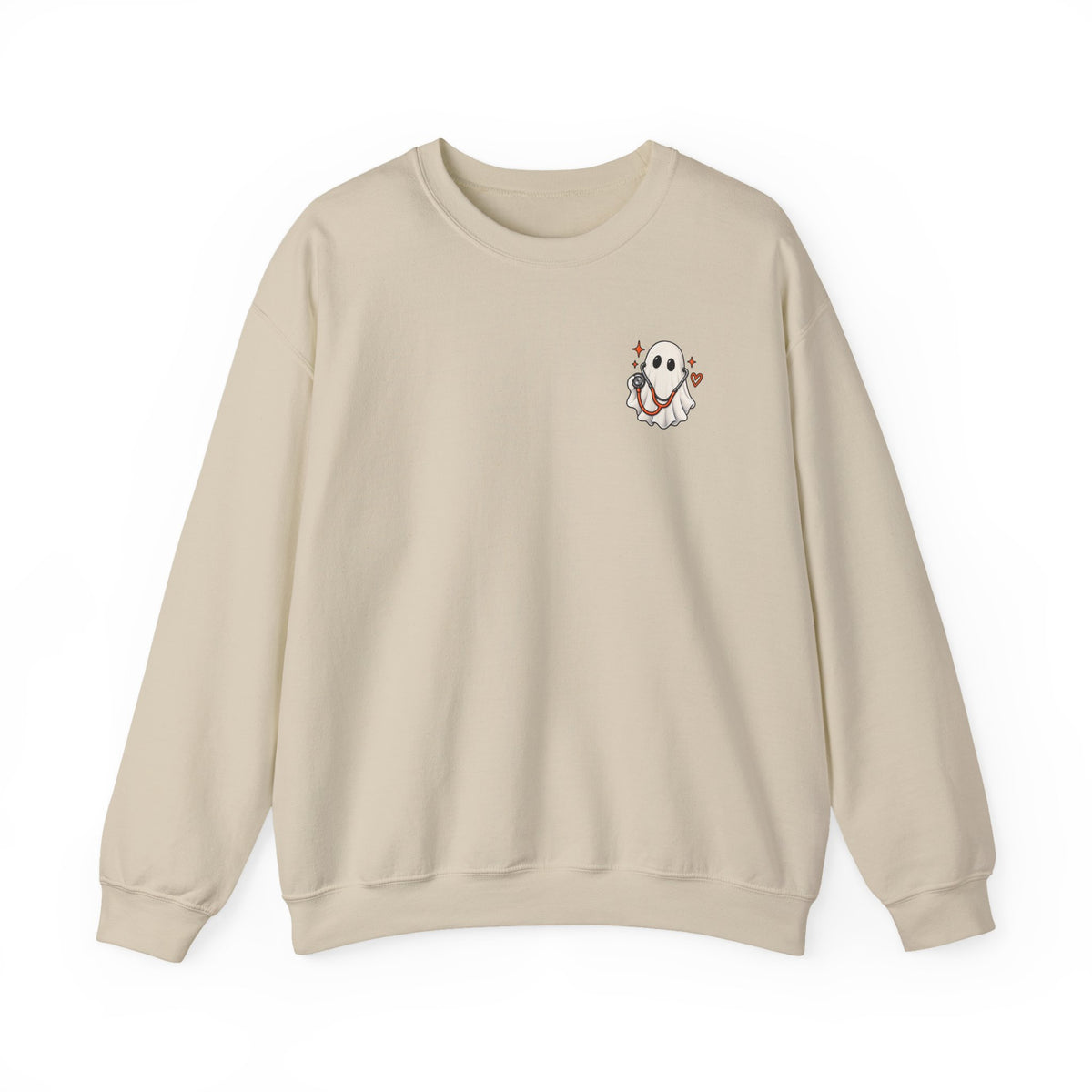 ER Nurse Halloween Sweatshirt | Spooky Shifts Emergency Room Nurse Crewneck | Front & Back Print