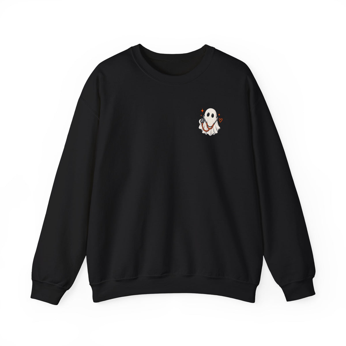 ER Nurse Halloween Sweatshirt | Spooky Shifts Emergency Room Nurse Crewneck | Front & Back Print