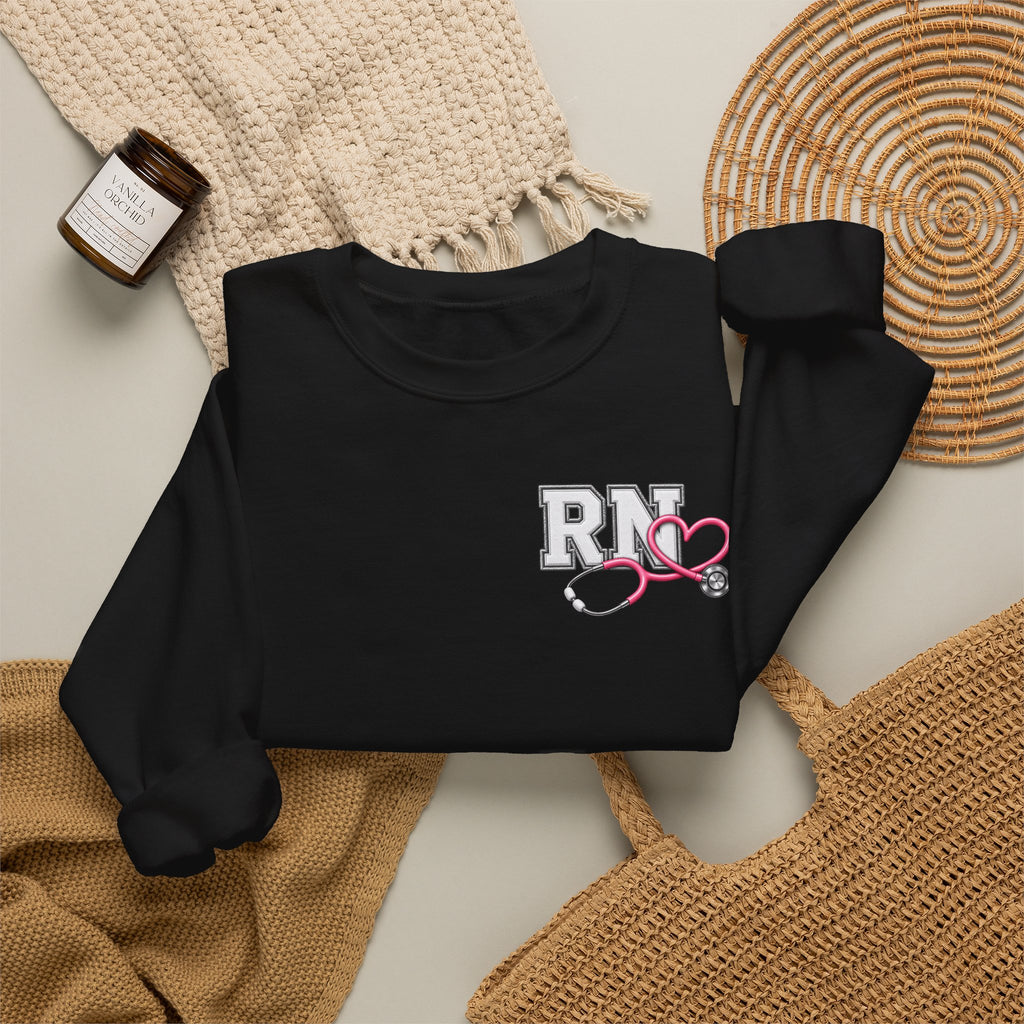 Heart Stethoscope ED Nurse Sweatshirt