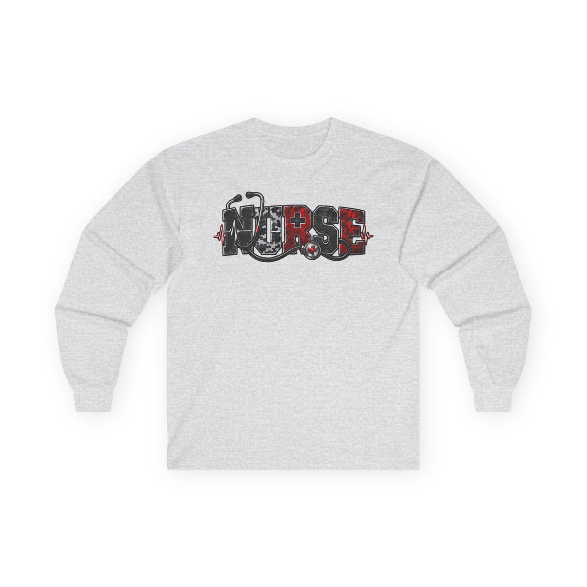 Nurse Stethoscope Long Sleeve Tee