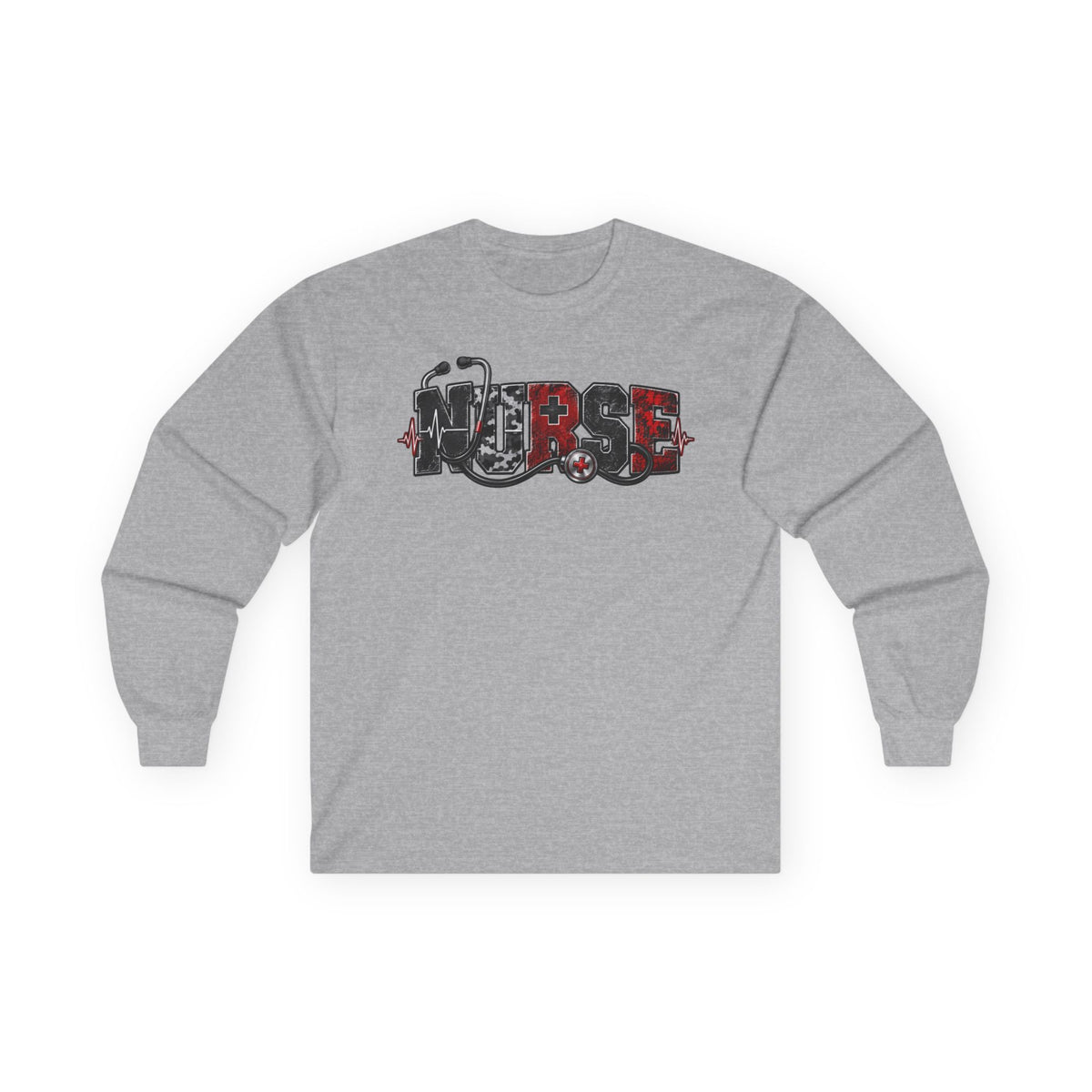 Nurse Stethoscope Long Sleeve Tee