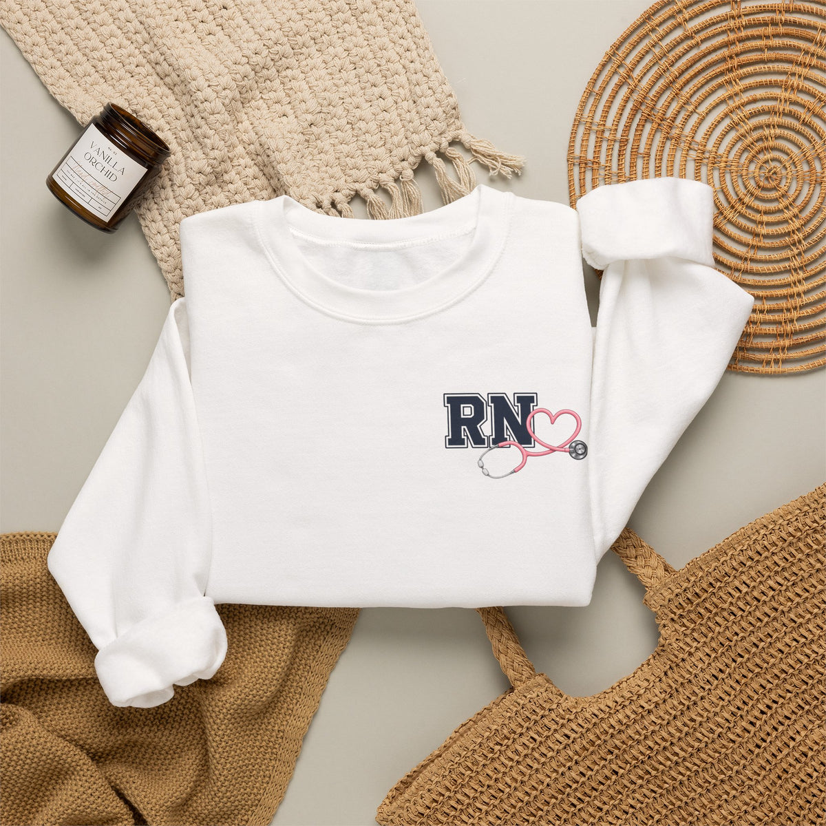 Heart Stethoscope ED Nurse Sweatshirt