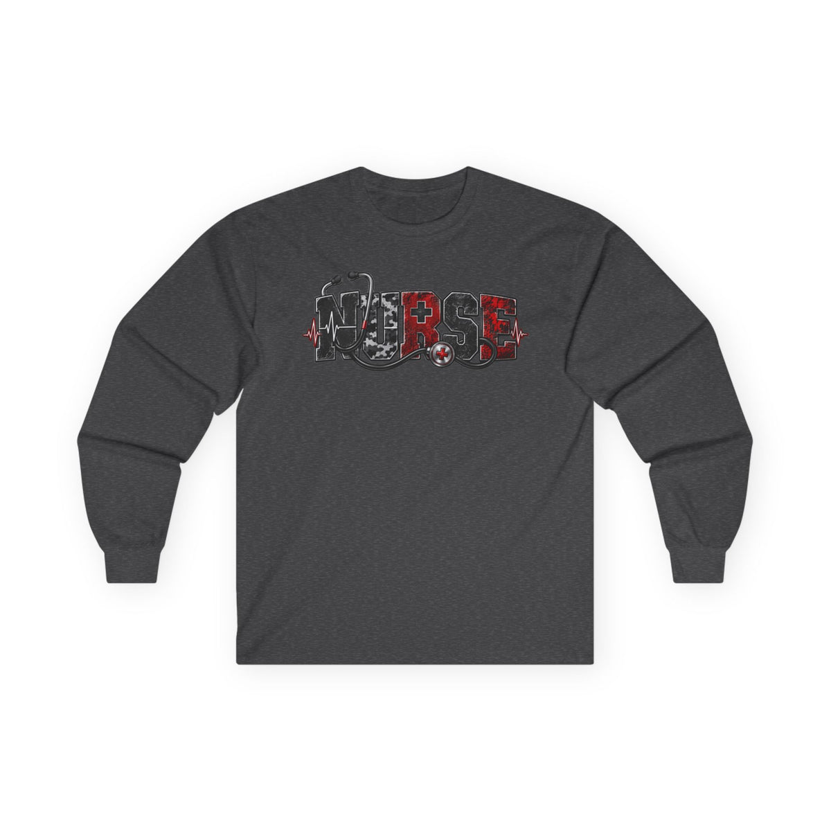 Nurse Stethoscope Long Sleeve Tee