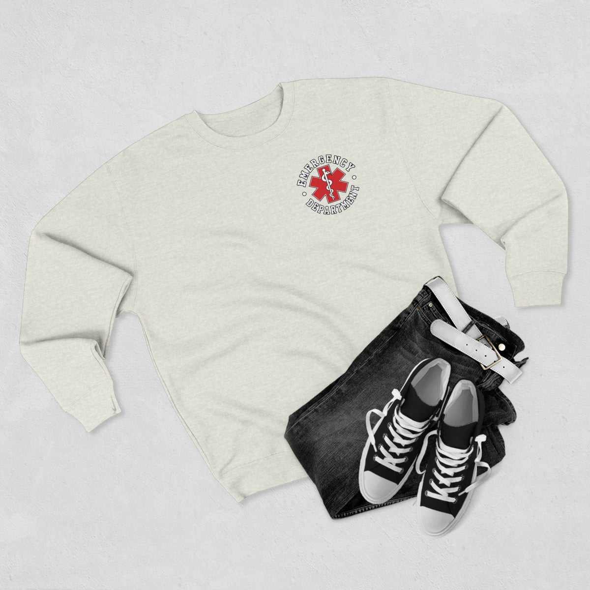 Emergency Department | EMS Medical Emblem Crewneck Sweatshirt