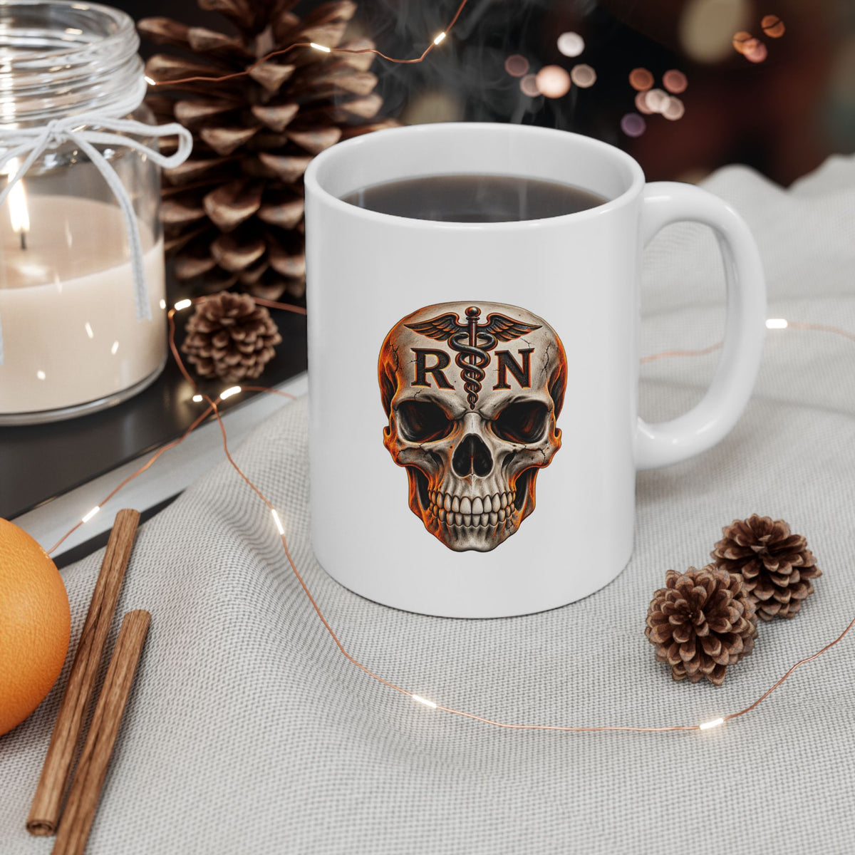 RN Skull Mug 11oz