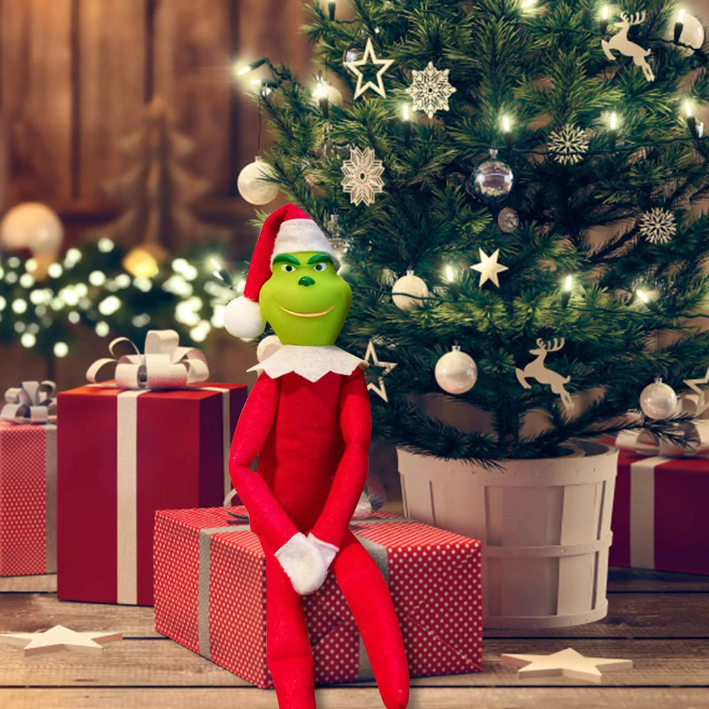 Christmas Elf Doll--Cute Holiday Shelf & Stocking Decor