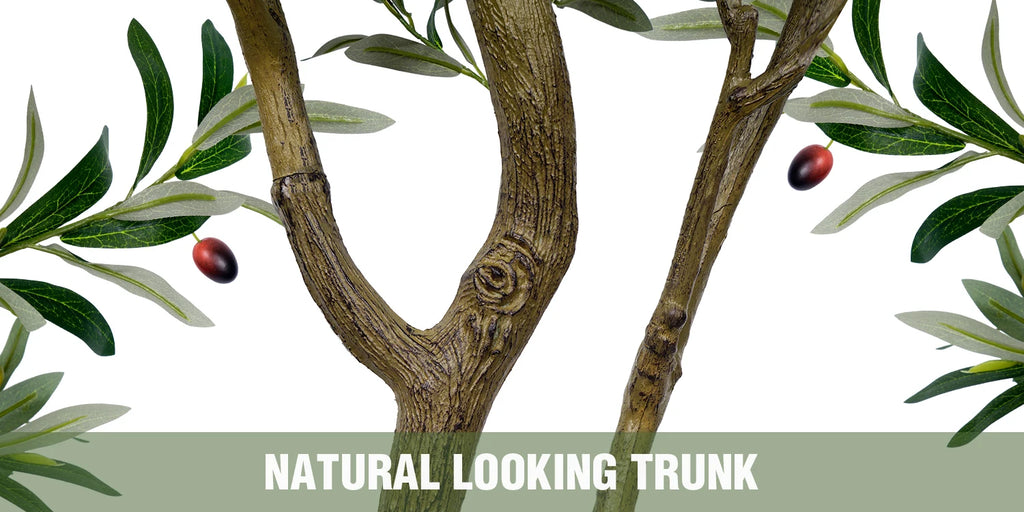 Artificial Olive Tree with Natural Look Trunk-- 5.25ft, 6ft & 7ft