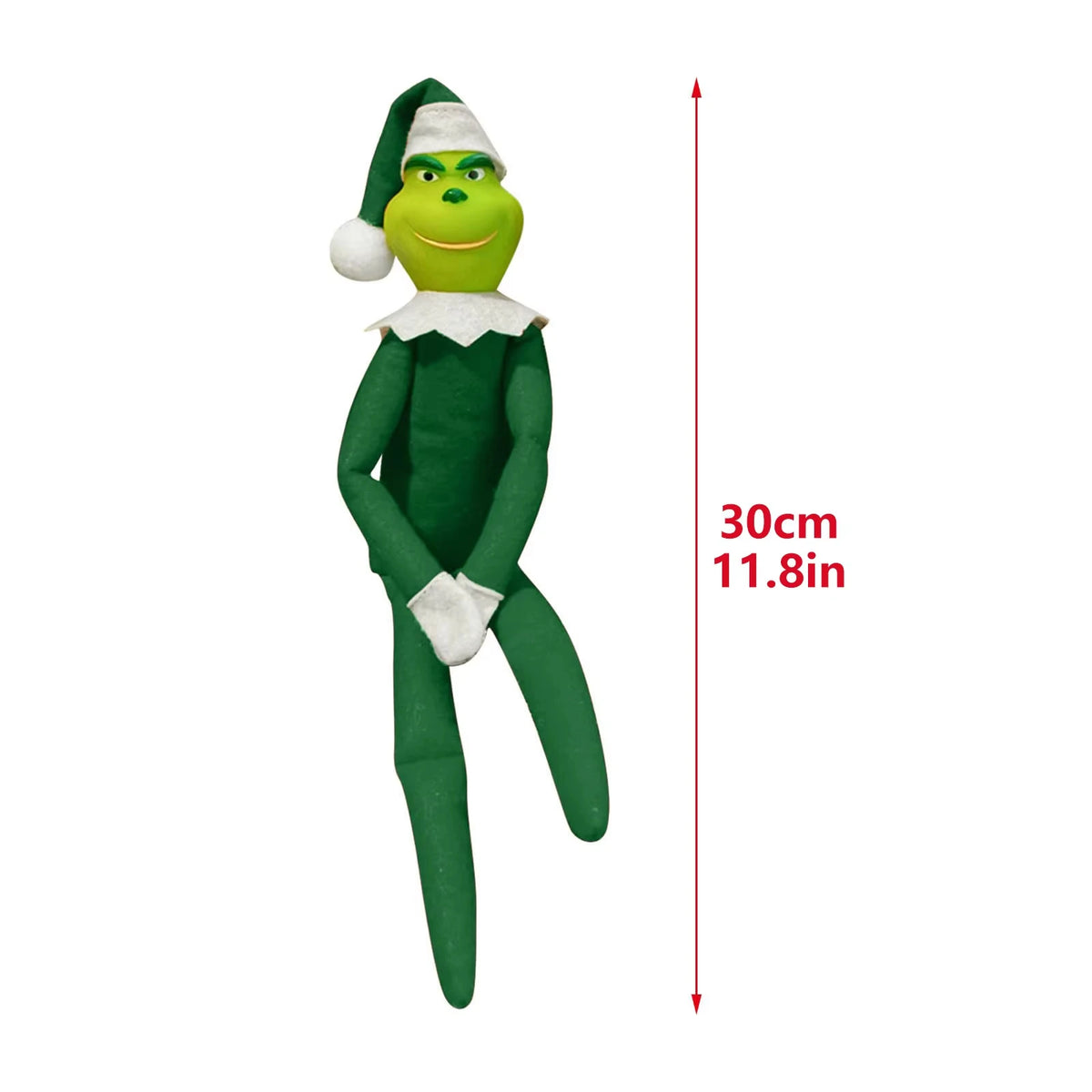 Christmas Elf Doll--Cute Holiday Shelf & Stocking Decor