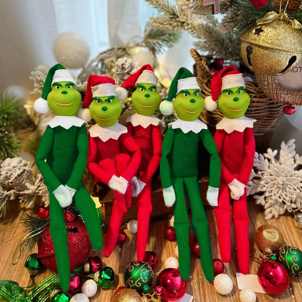 Christmas Elf Doll--Cute Holiday Shelf & Stocking Decor