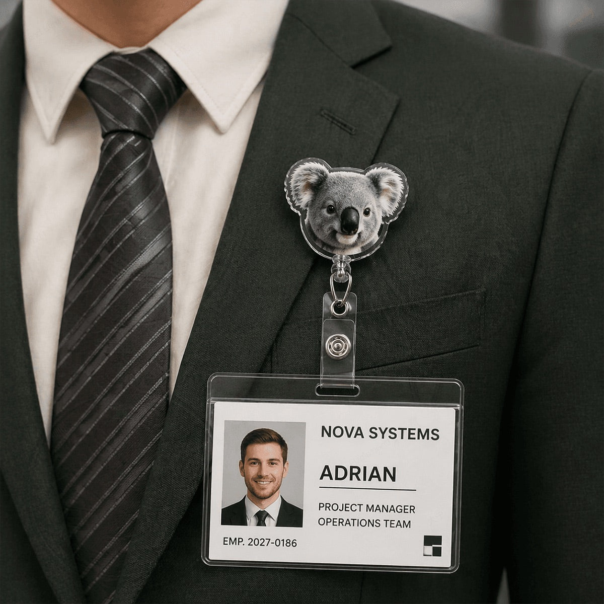 Customized Acrylic Badge Reel