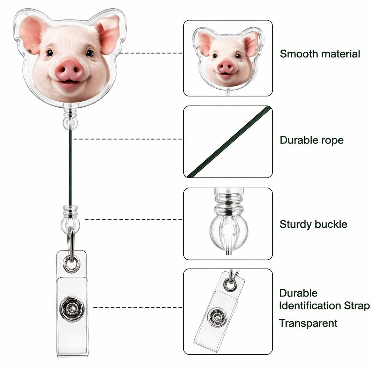 Customized Acrylic Badge Reel