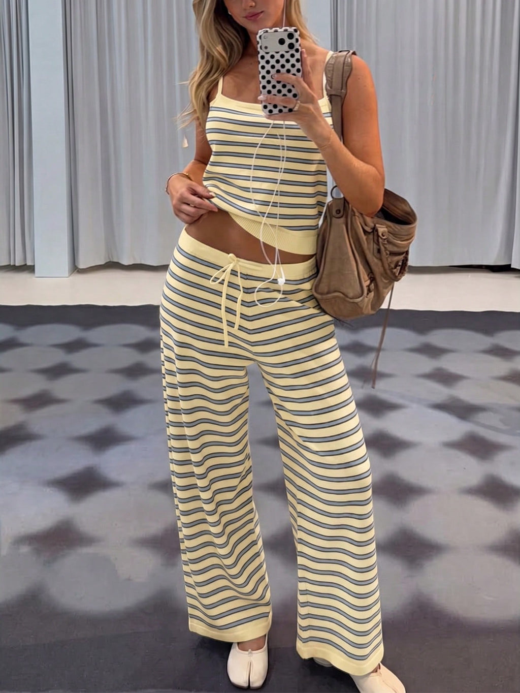 Women's Striped Lounge Set